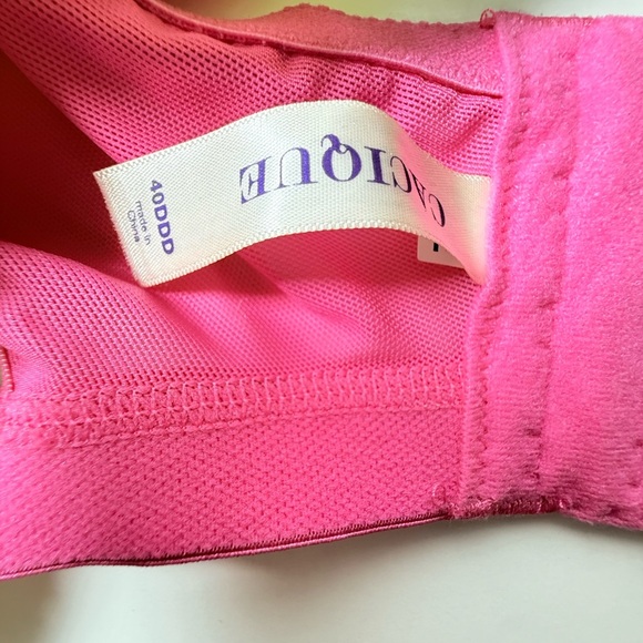 Cacique Pink and Yellow Floral Lace Bra - Picture 8 of 10